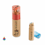 SET ROLS * 6 LÁPICES COLORES Y SACAPUNTAS