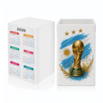 Cubo Portalapices con Calendario OK